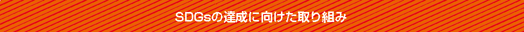 SDGsの達成に向けた取り組み